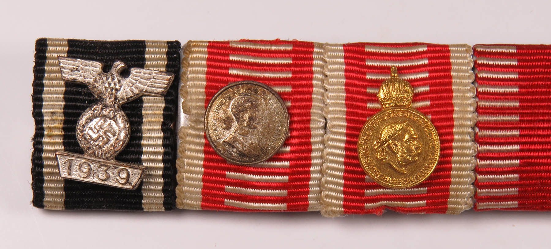 Austrian WW1/WW2 Medal Ribbon Bar for 7 awards