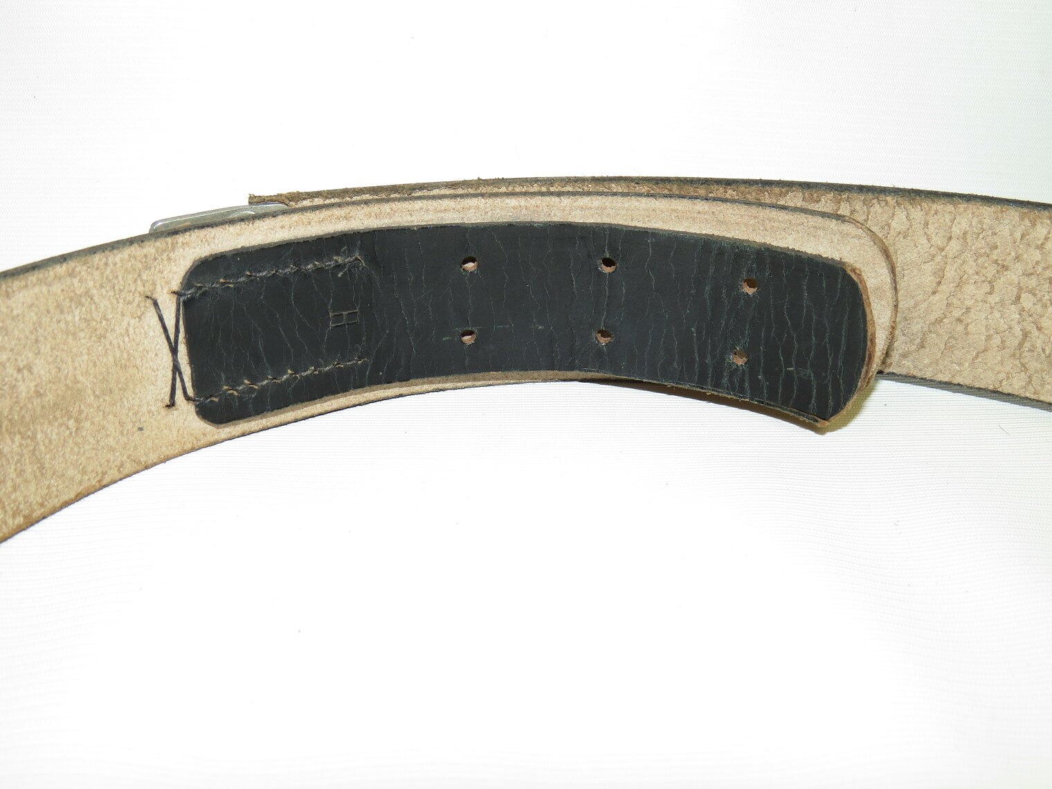 NSDAP formations leather belt for heavy duty. Shortened, current size ...