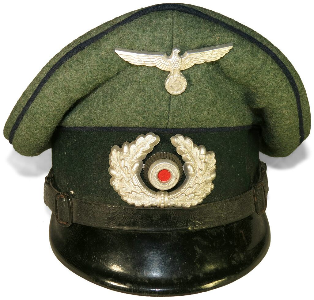 Early War Issue Ncos Medical Service Visor Hat- Visor Hats