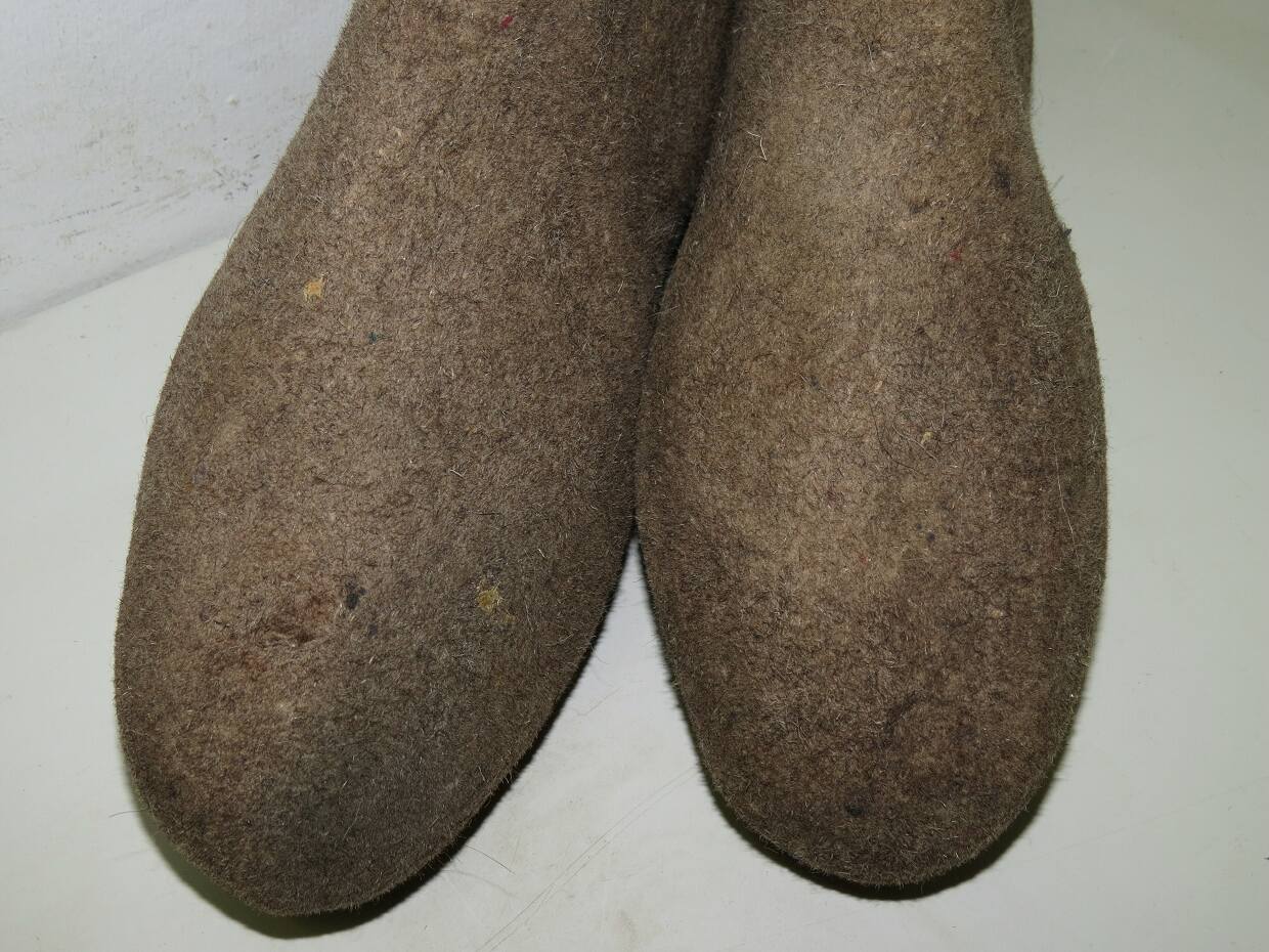 Soviet pre WW2 felt wool made footgear for very cold weather - Valenki ...