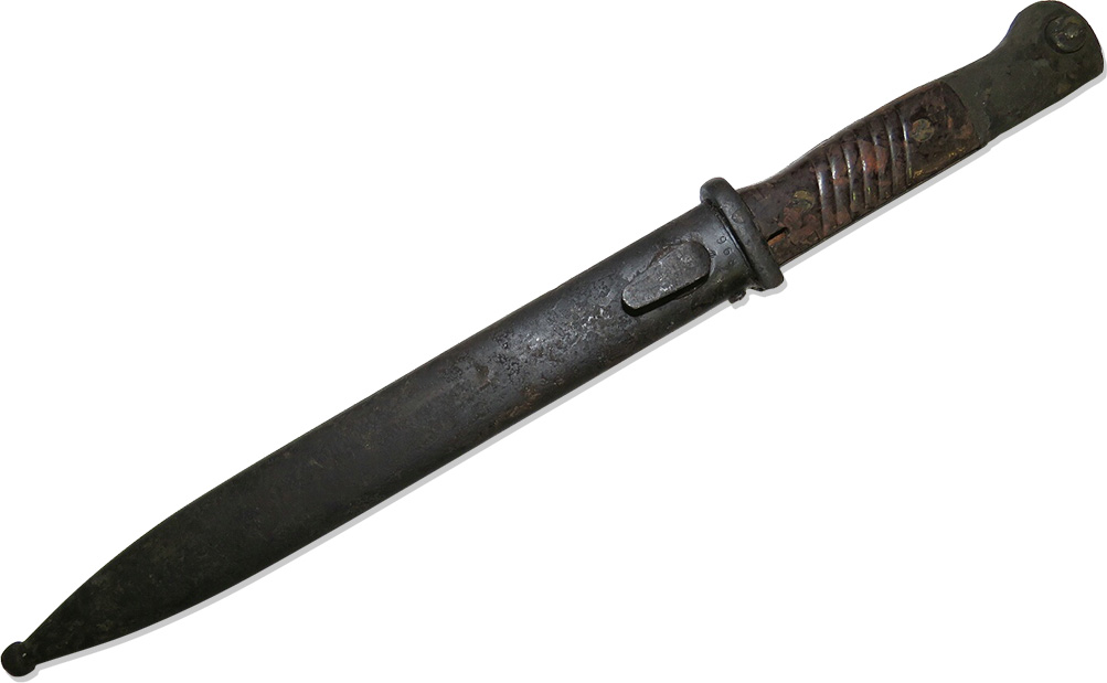 41 asw marked K98 bayonet with bakelite grips