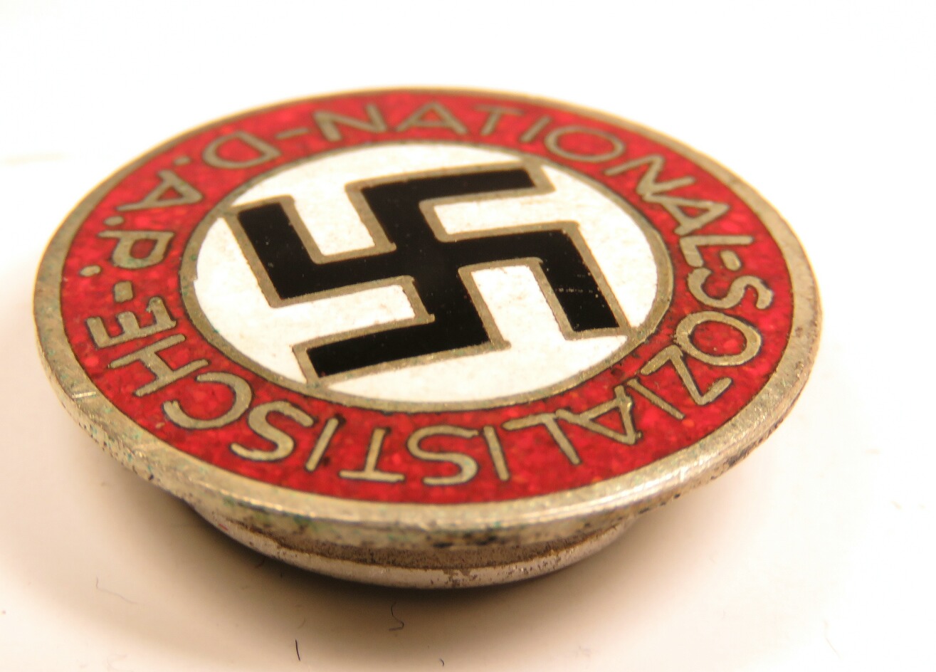 NSDAP Party Badge M1/105 RZM Hermann Aurich