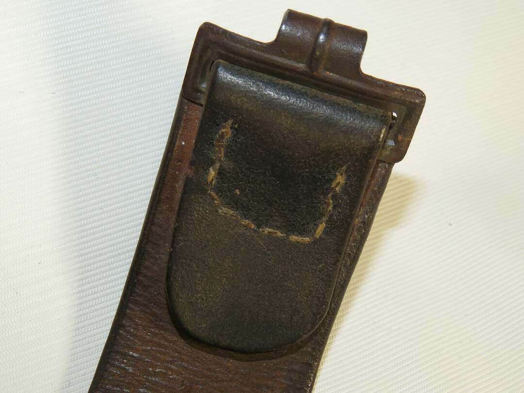 Waffen SS belt and steel buckle.- Belts & Buckles