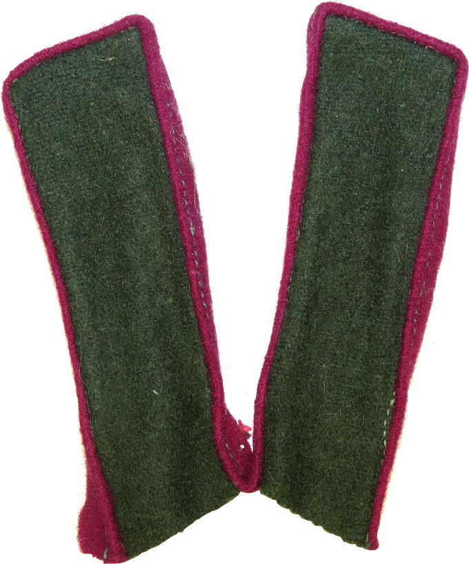 Soviet RKKA Infantry overcoat collar tabs, field M43.