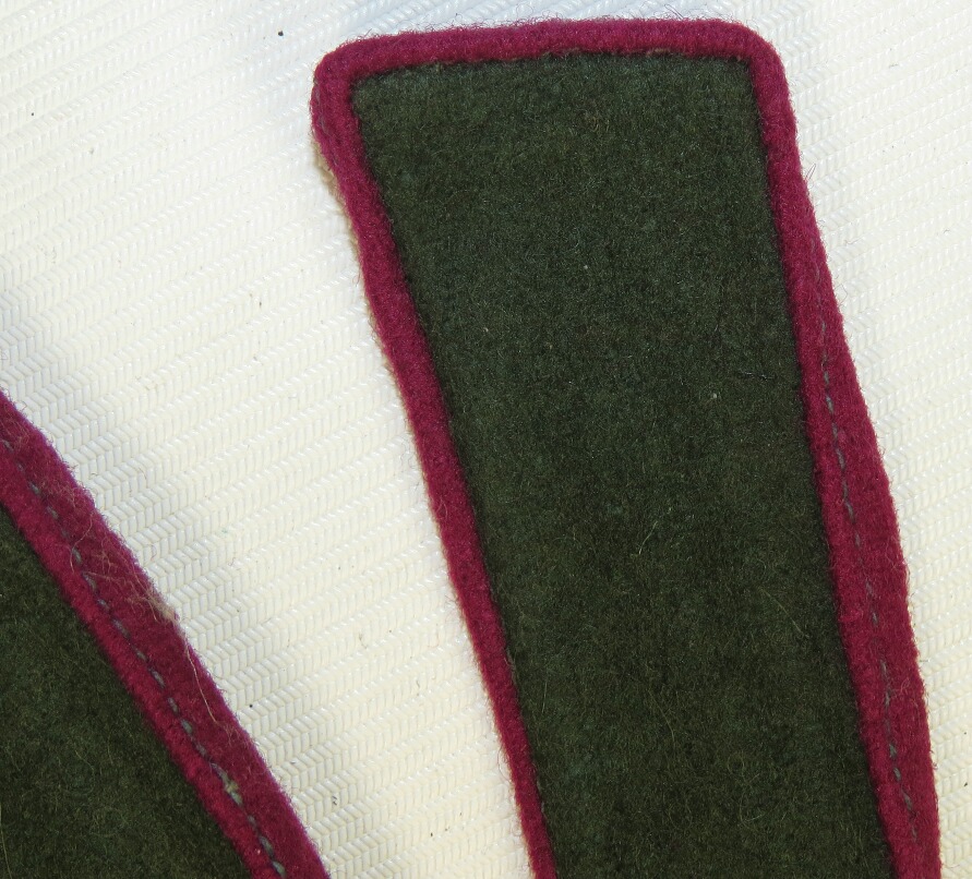 Soviet RKKA Infantry overcoat collar tabs, field M43.