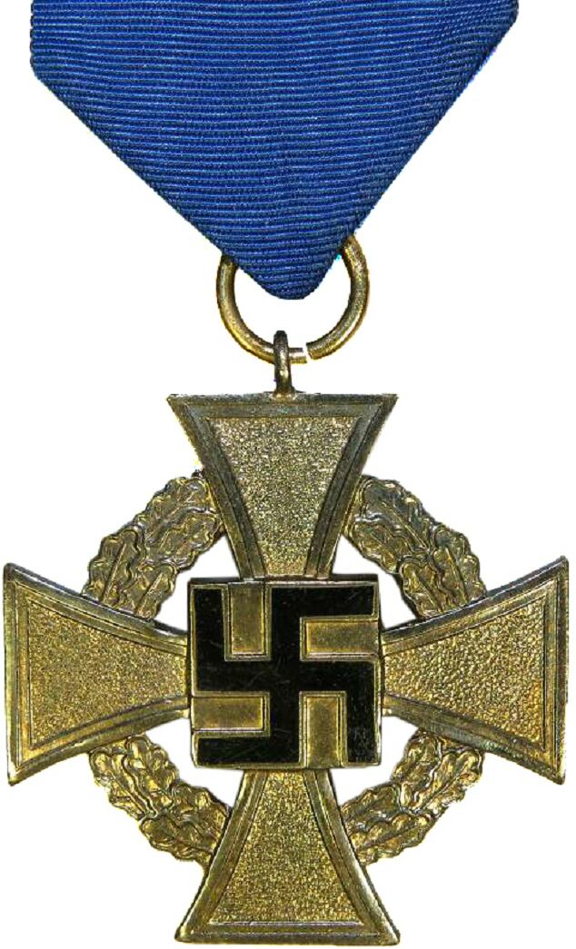 true Treue 25 & service- of Kreuz- Orders Dienste Medals years