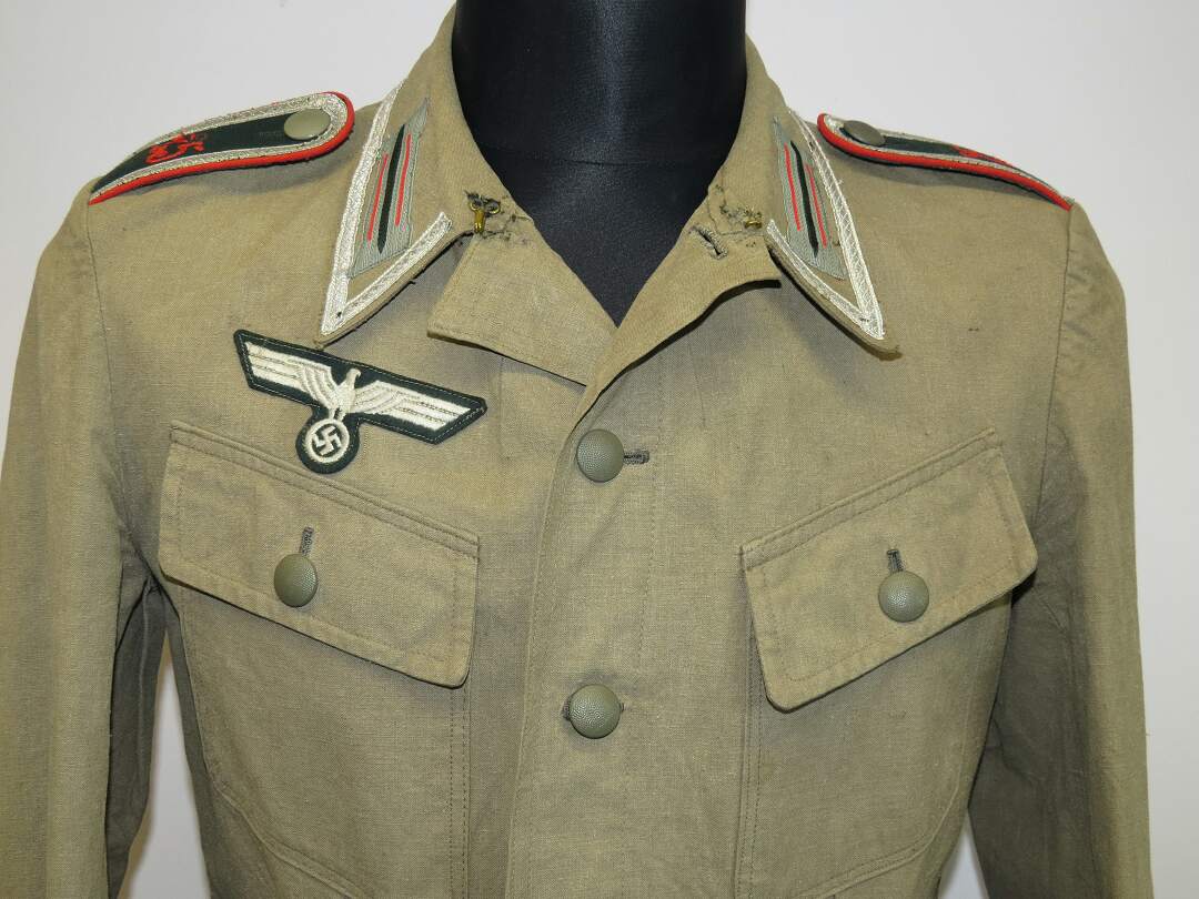 Unteroffizier of 25th Artillery regiment Wehrmacht Heer summer tunic- Heer