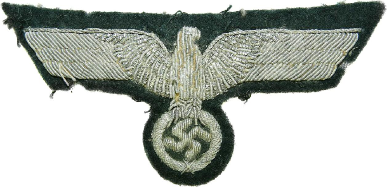 Wehrmacht Heer Uniform removed bullion officers eagle- Heer