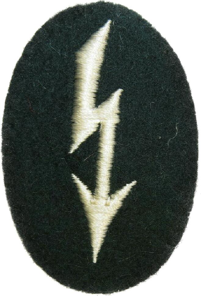 WW2 German Signals operator with infantry unit trade patch- Heer