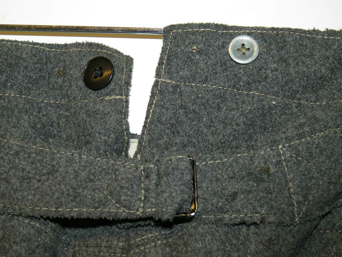 М36 Wehrmacht or SS breeches. Stone gray- Pants & Breeches