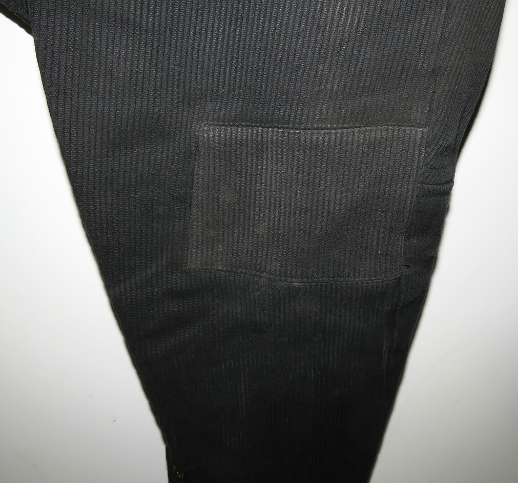 NSDAP black corduroy breeches for SS-VT, A-SS or NSKK