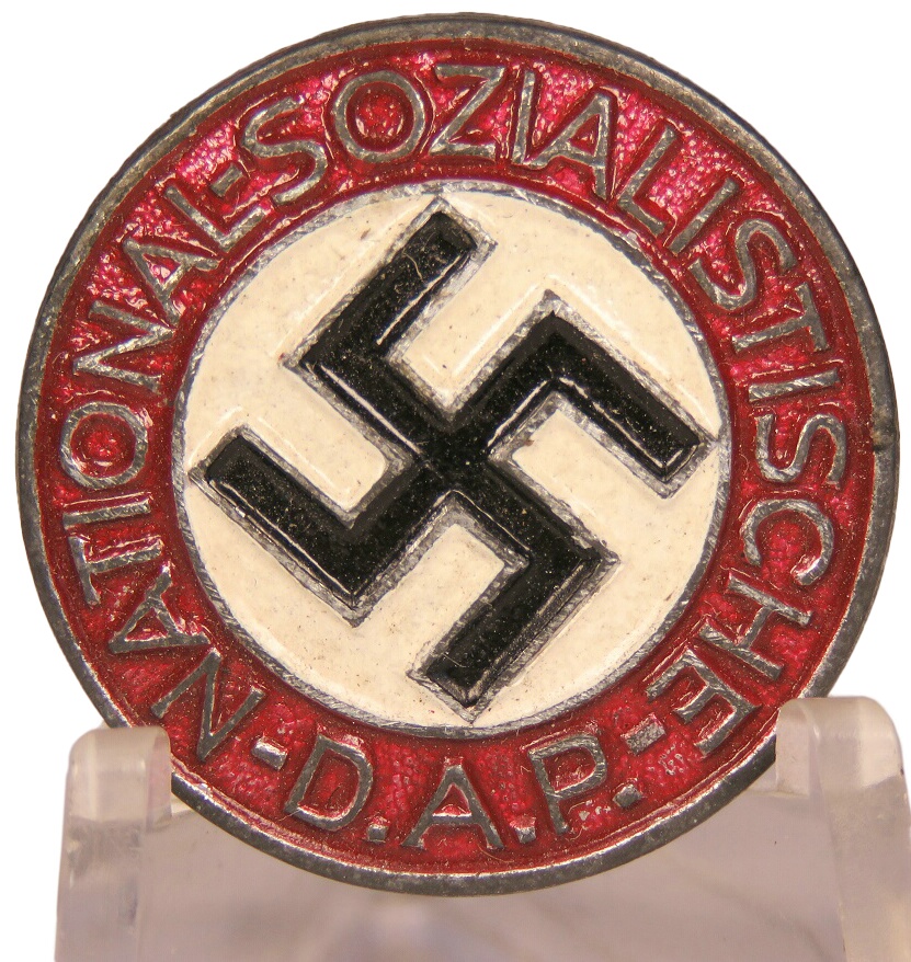 Late War Nsdap Member Badge Rzm M Foerster Barth