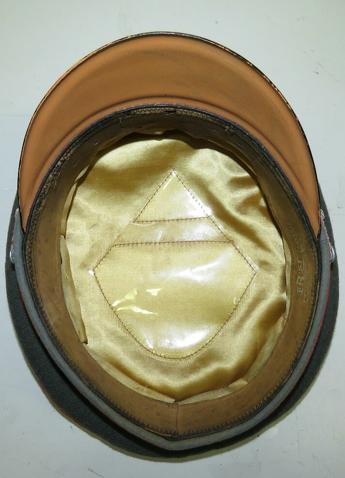 Erel Kleiderkasse Visor Hat For Wehrmacht Artillery Officer