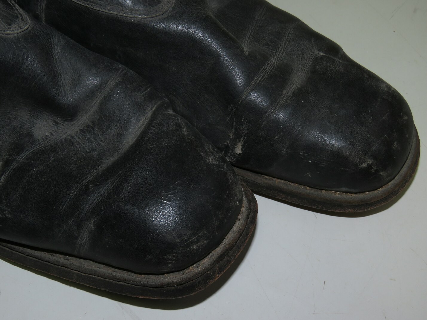 Soviet Russia leather long boots, pre-war. Size 27