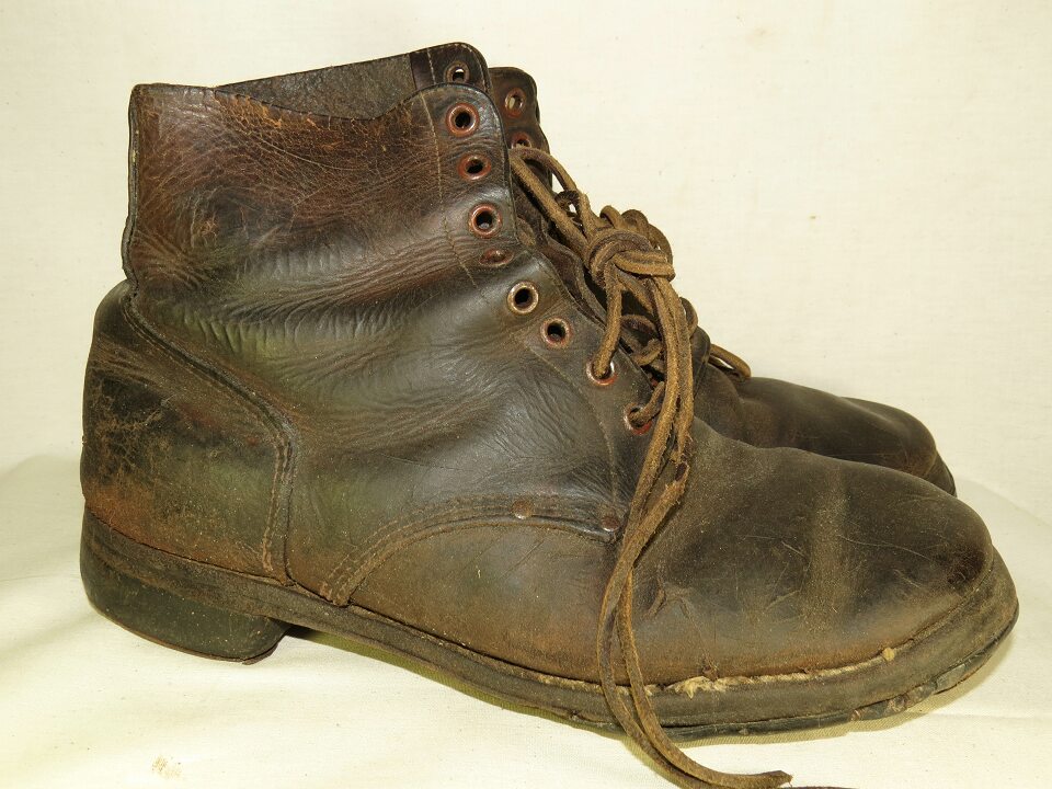 Soviet / lend lease supply enlisted leather ankle boots- Boots & Shoes
