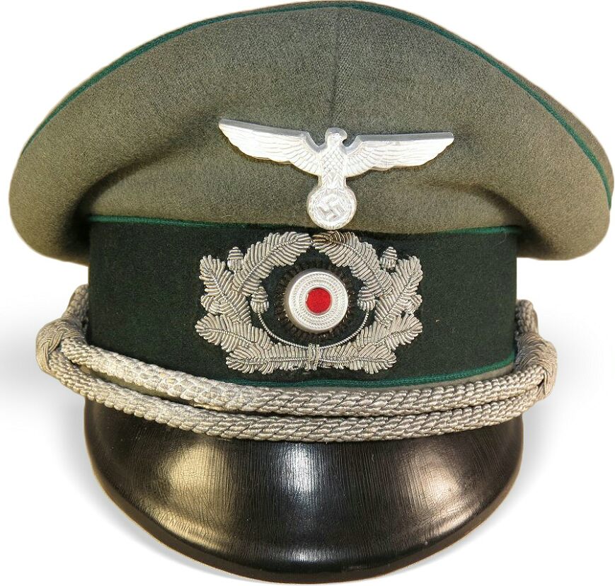 german officer visor cap