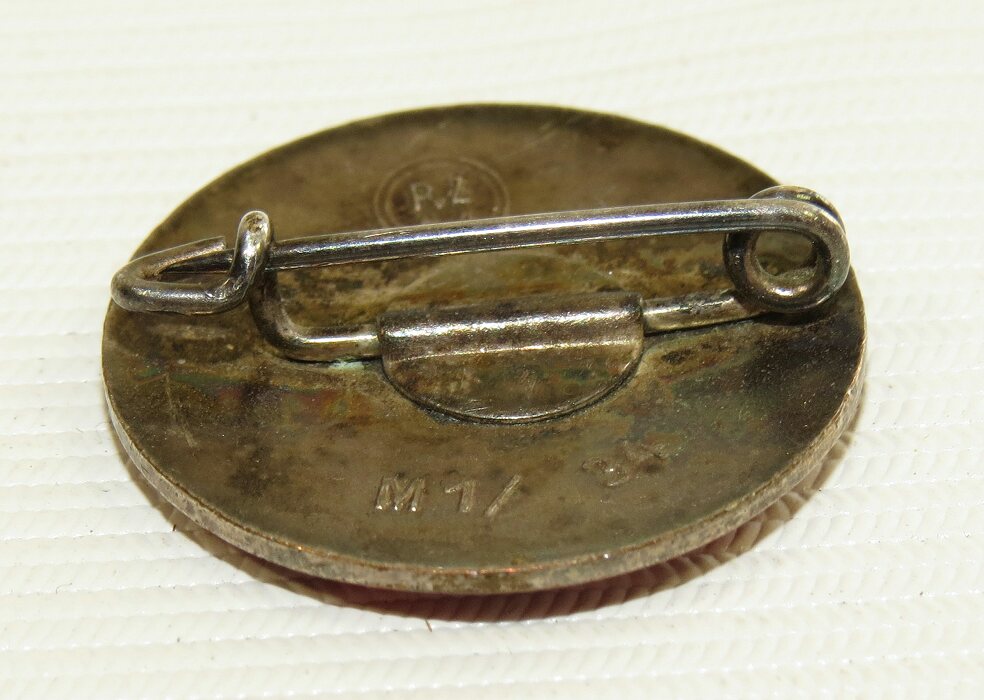 M1/34 RZM NSDAP Member pin by Karl Wurster, Markneukirchen- NSDAP, non ...