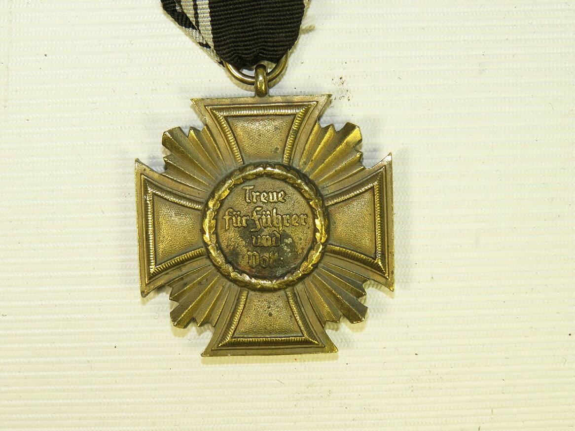 NSDAP Service Cross, bronze for 10 years of service. NSDAP ...