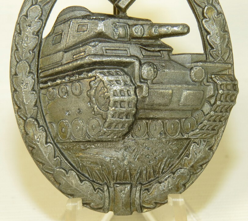 PAB - Panzerkampfabzeichen-Tank assault badge. Silver class