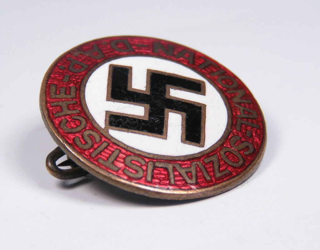 Early NSDAP badge, GES. GESCH, pre-RZM