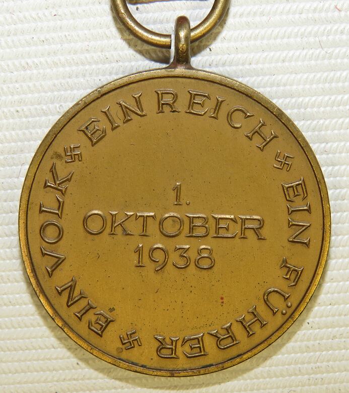3rd Reich Annexation of Czech- Medaille zur Erinnerung an den 1 ...