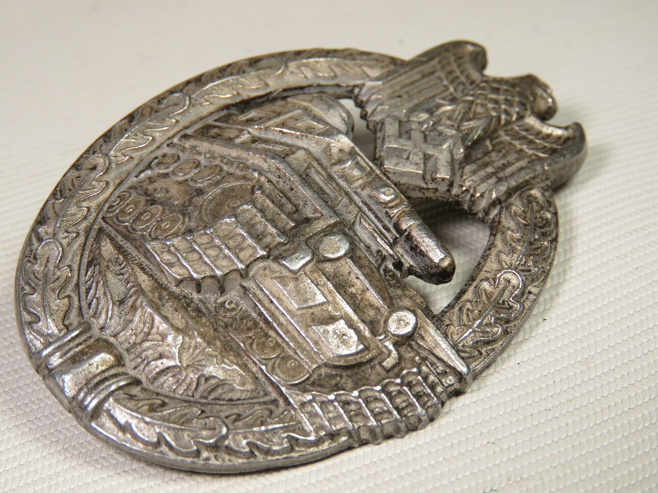 Ww2 German Tank Assault Badge Silver Class