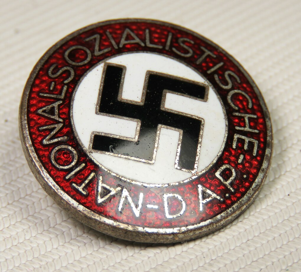 NSDAP party badge made by Gustav Brehmer М1 /101 marked