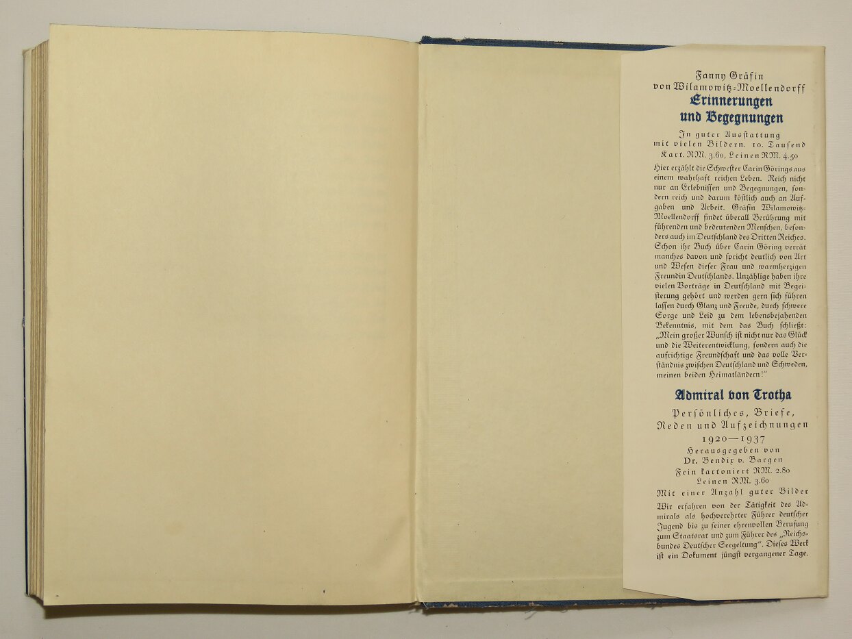 The book about Hermann Goerings wife- 