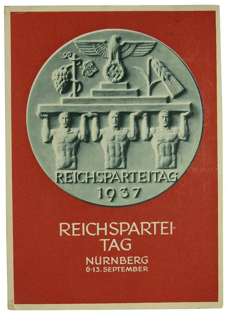 Reichsparteitag Nürnberg 1937 first day postcard