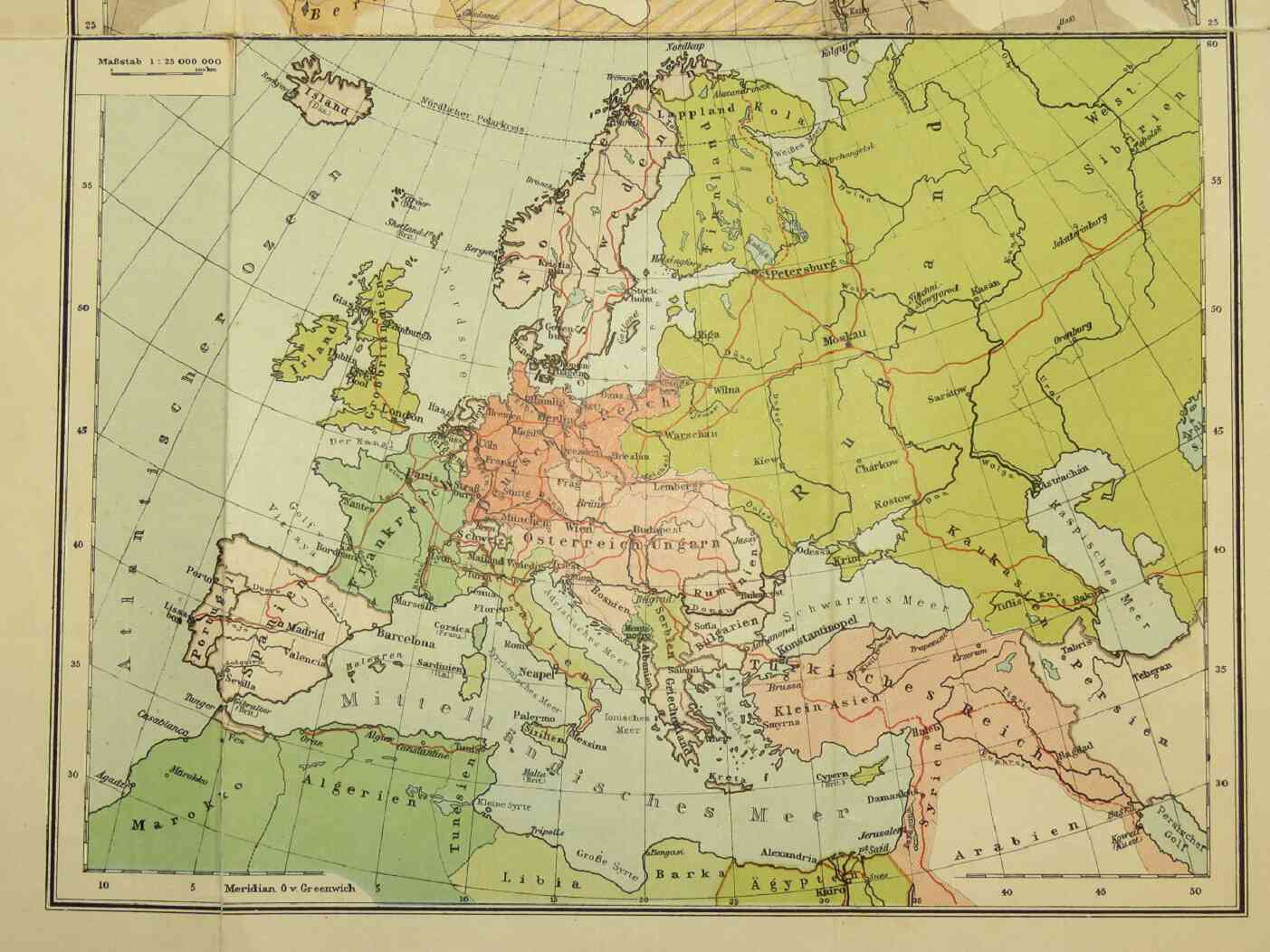 Drie Europese Rijken Op De Ww Kaart Oorlog Tegen Rusland