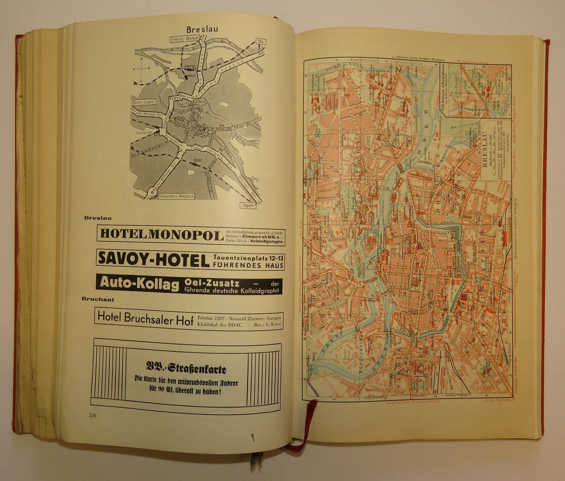 Атлас автобанов и авто-дорог 3-его Рейха. V.B. Strassen-Atlas von  Deutschland, 1938