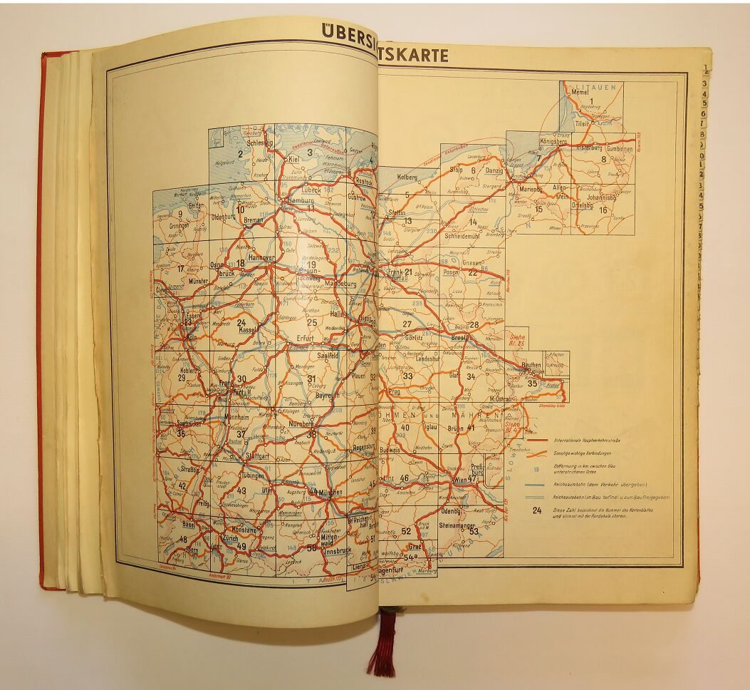 V.B. Straßen-Atlas Von Deutschland, 1938, Straßen Und Autobahnatlas