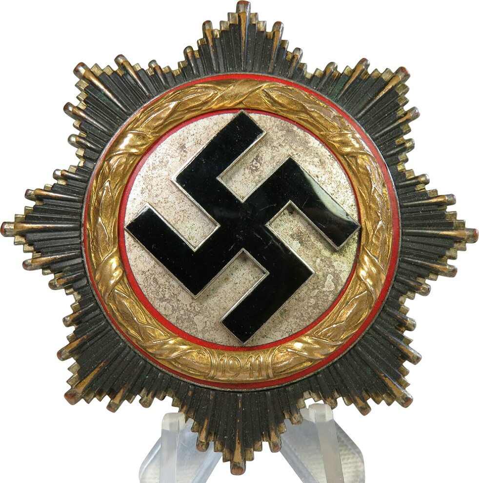 Deutsches Kreuz in Gold, German cross in Gold, marked 