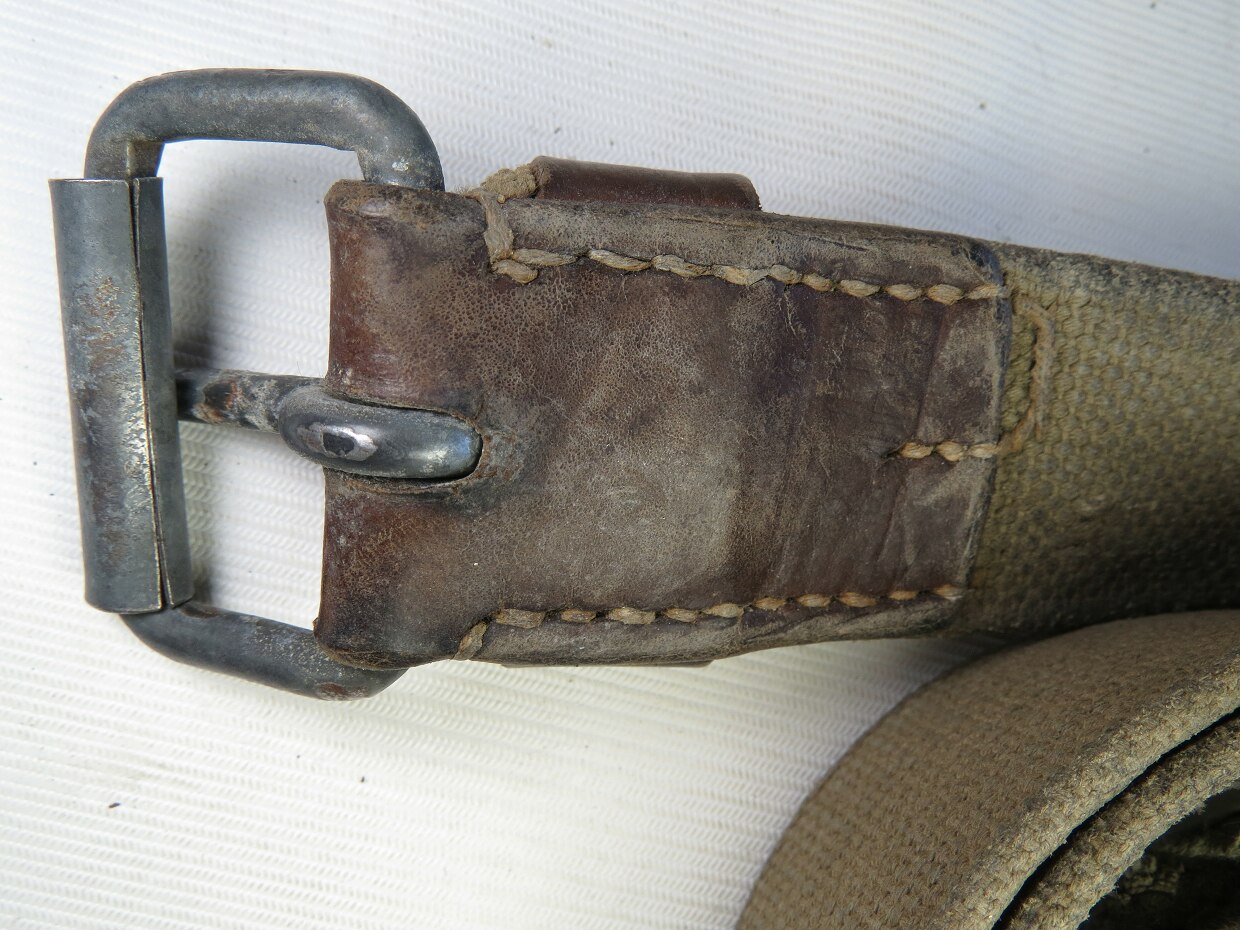 RKKA soldier's canvas belt, stamped 