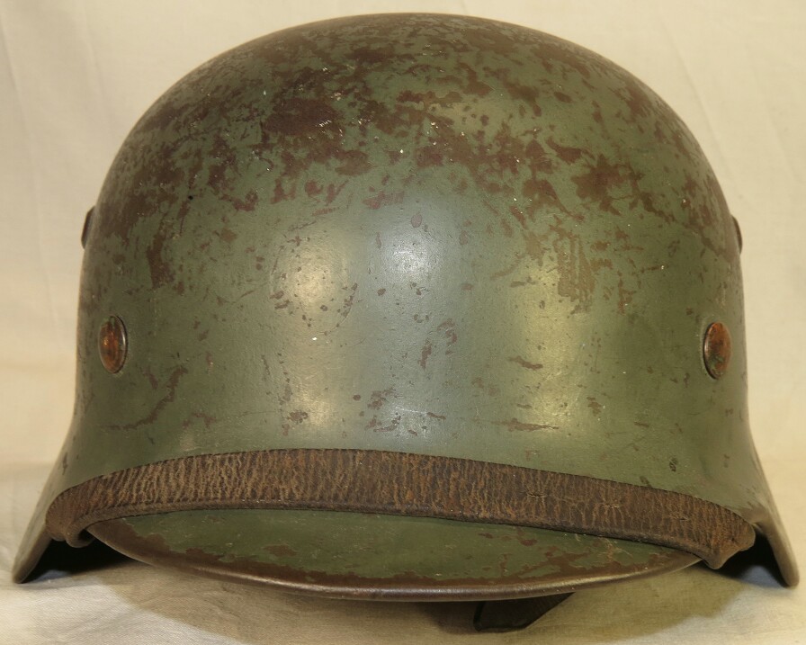 M35 Double decal Wehrmacht helmet, Polizei re-issued- SS & Polizei